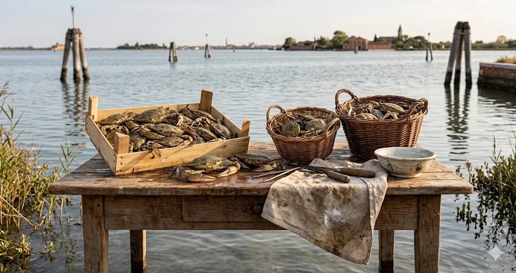 Moeche piccolo granchio della laguna veneziana 1