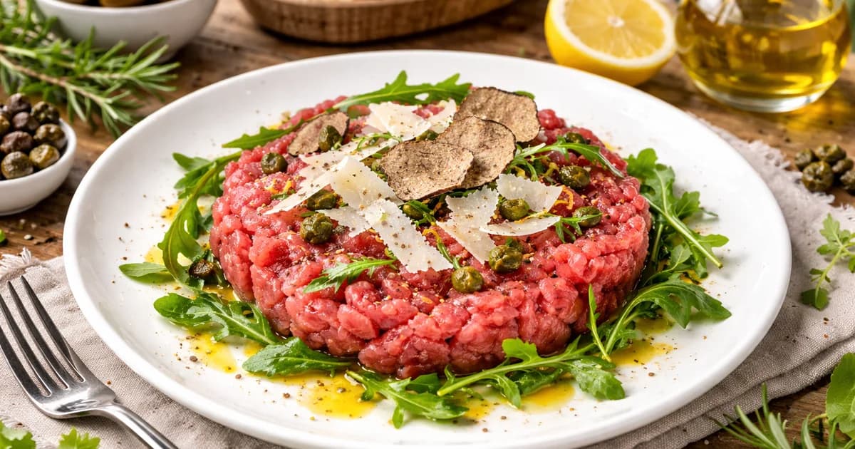 Carne cruda all’albese 1